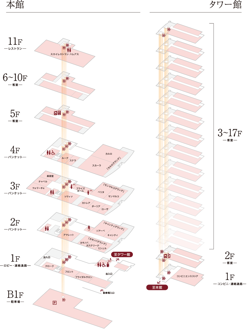 ホテル全体図